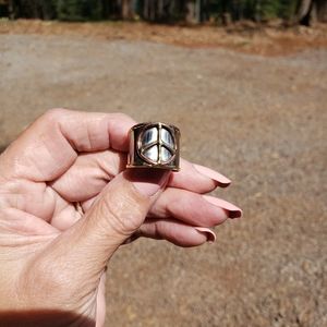 Mixed Metal Cuff Ring